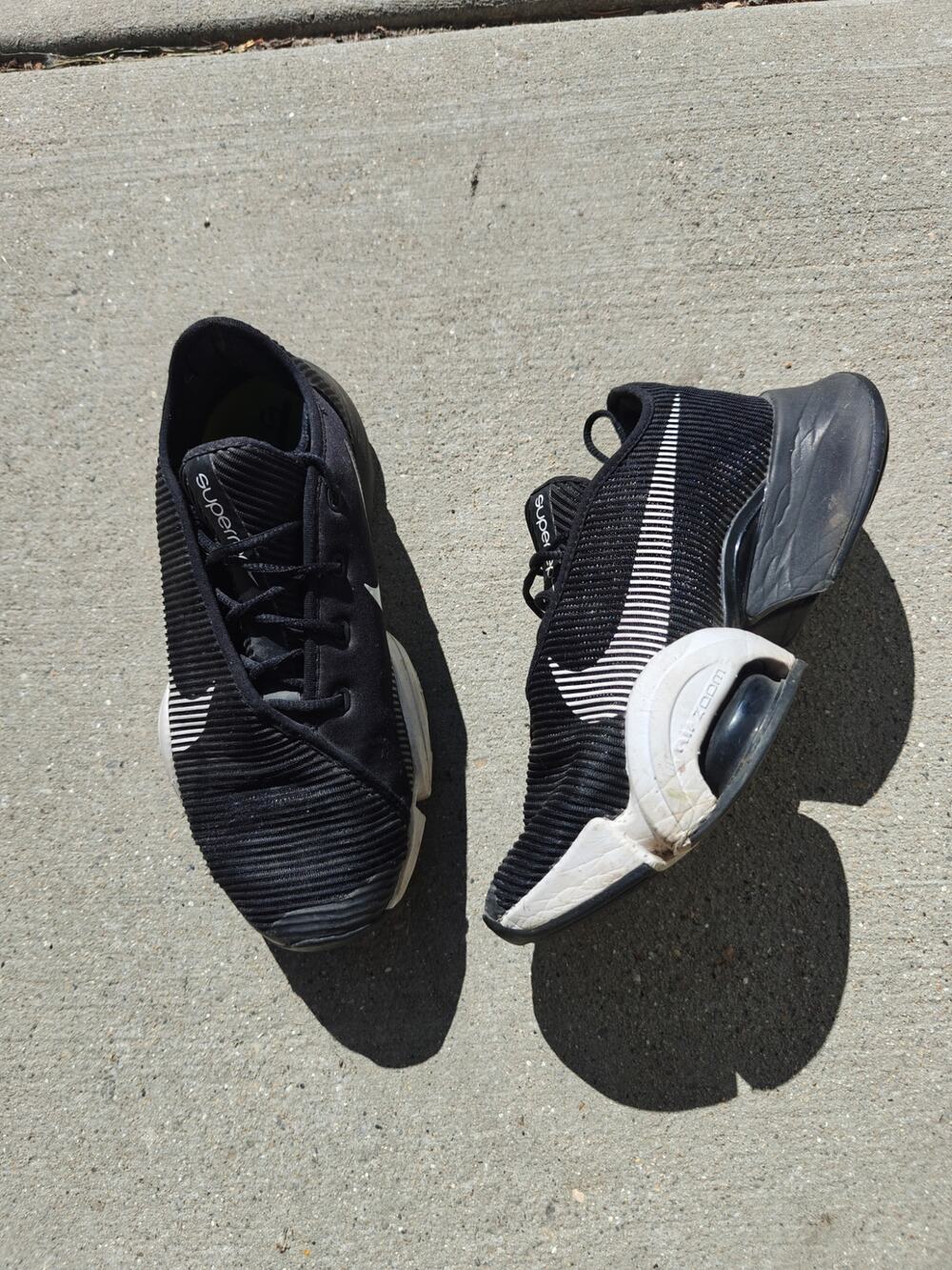 Nike Superrep Black White Women's Running Shoes - Size 5.5